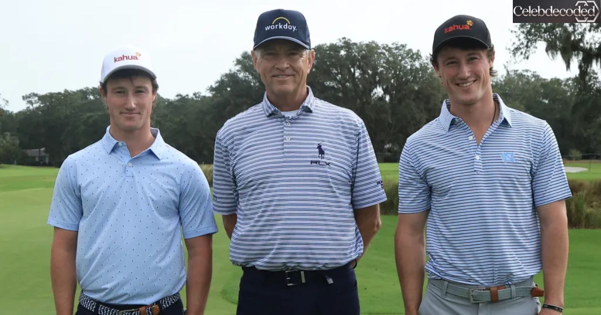 David and Maxwell Ford with Davis Love III at RSM Classic