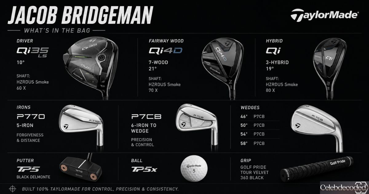 Jacob Bridgeman WITB 2026