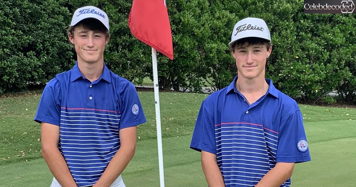 Junior golfers Maxwell and David Ford