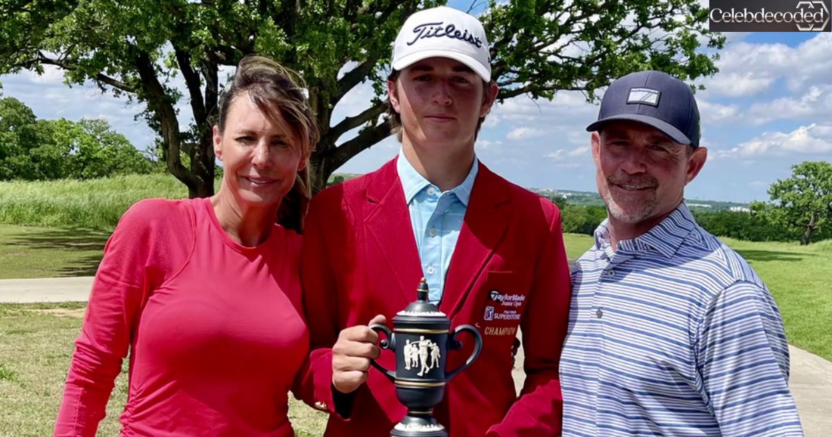 Preston Stout with his parents