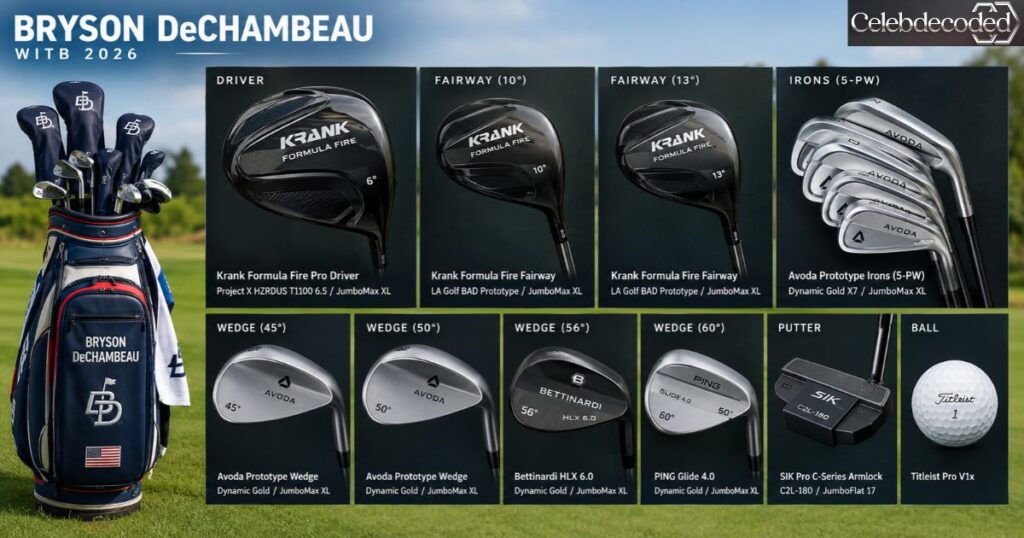 Bryson DeChambeau WITB 2026